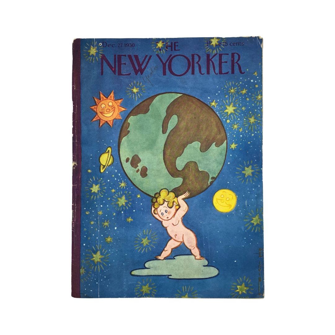 Cover of The New Yorker, December 27, 1930, featuring artwork by Rea Irvin