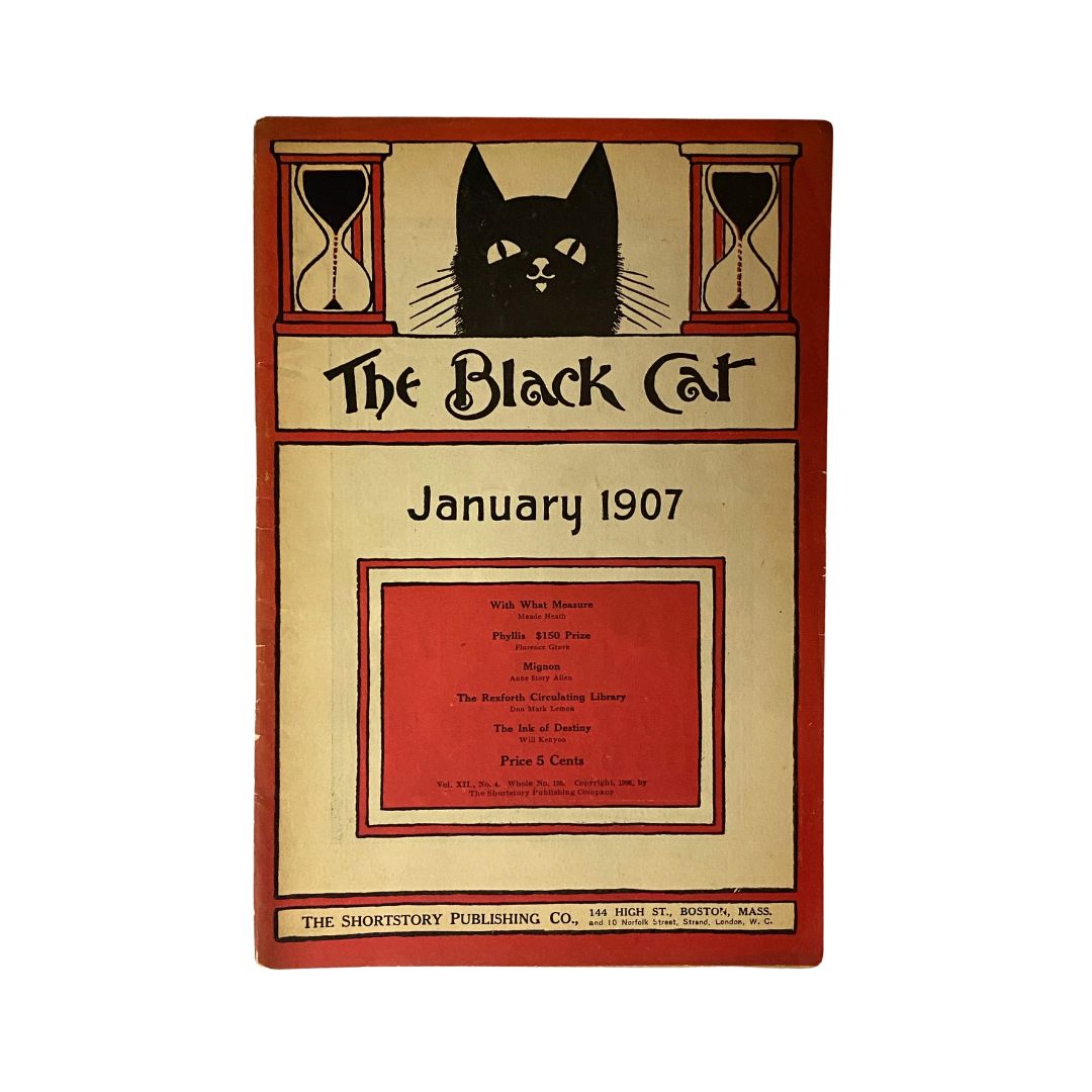 The Black Cat Magazine January 1907 The Ink of Destiny No Label VG