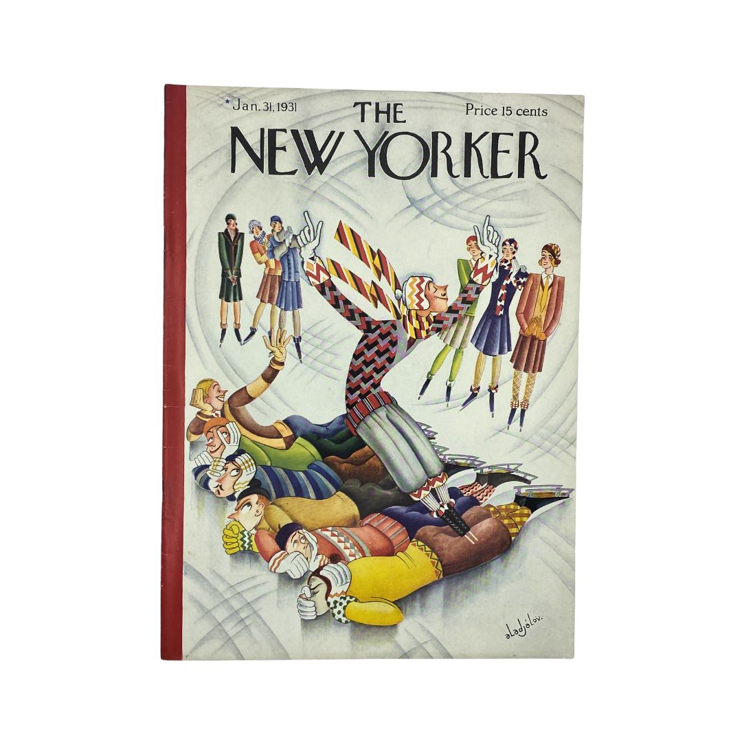 Cover of The New Yorker, January 31, 1931, featuring artwork by Constantin Alajalov, in very good (VG) condition