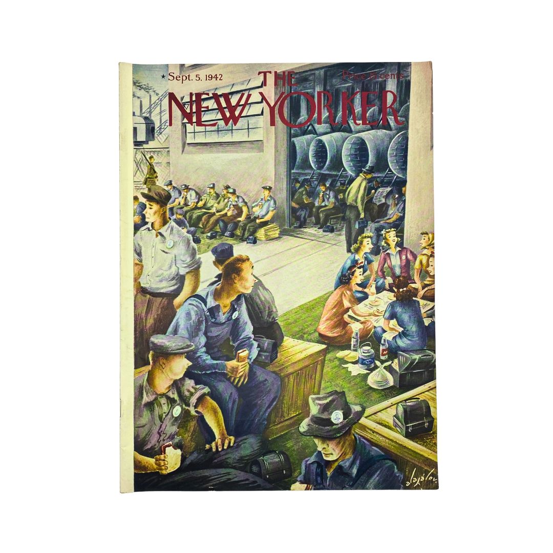 The New Yorker, September 5, 1942: Complete magazine with cover artwork by Constantin Alajalov, in VG condition