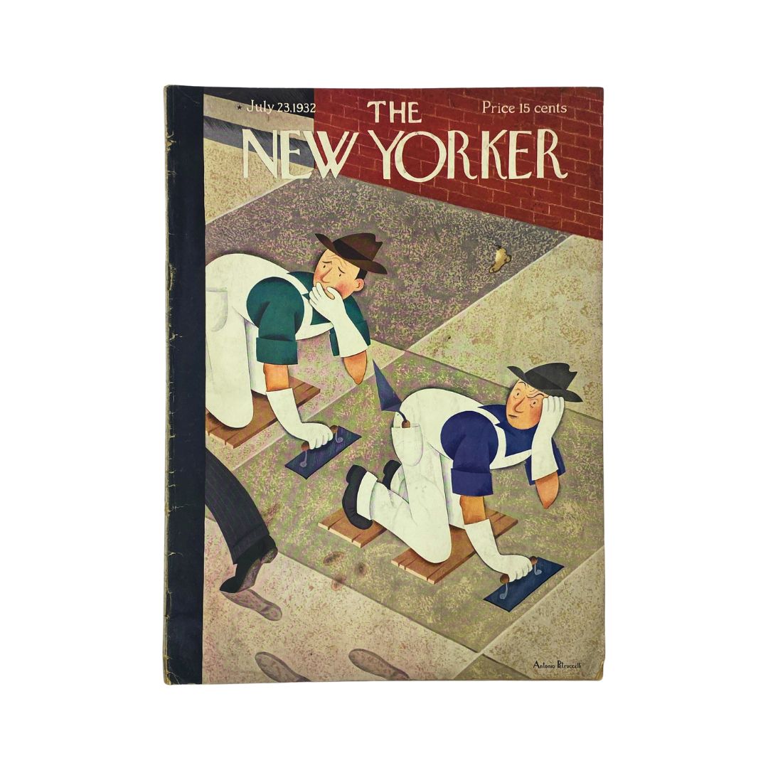 Cover of The New Yorker, July 23, 1932, featuring artwork by Antonio Petruccelli