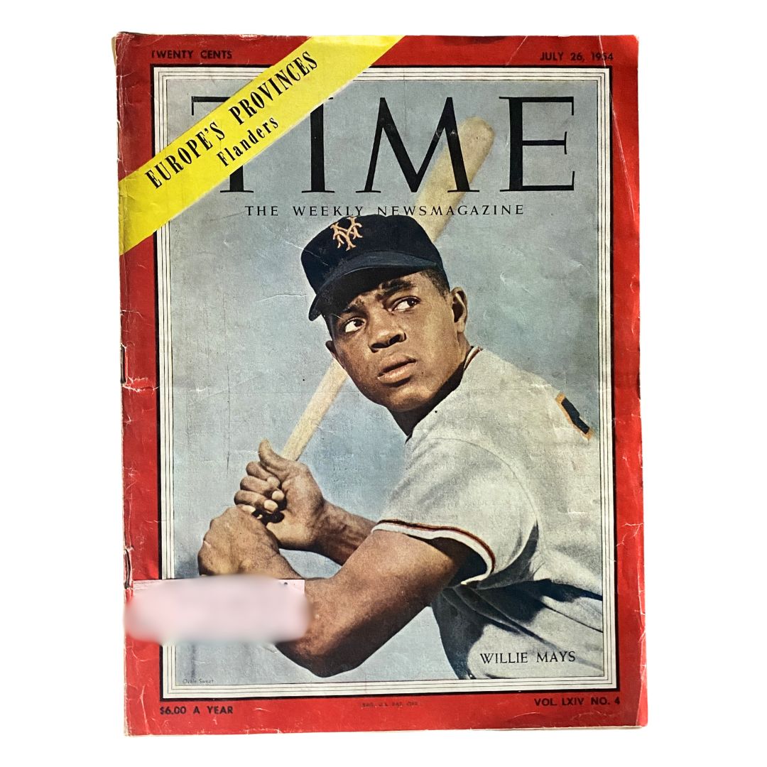 Time Magazine July 26, 1954 Vol 64 No. 4 Willie Mays