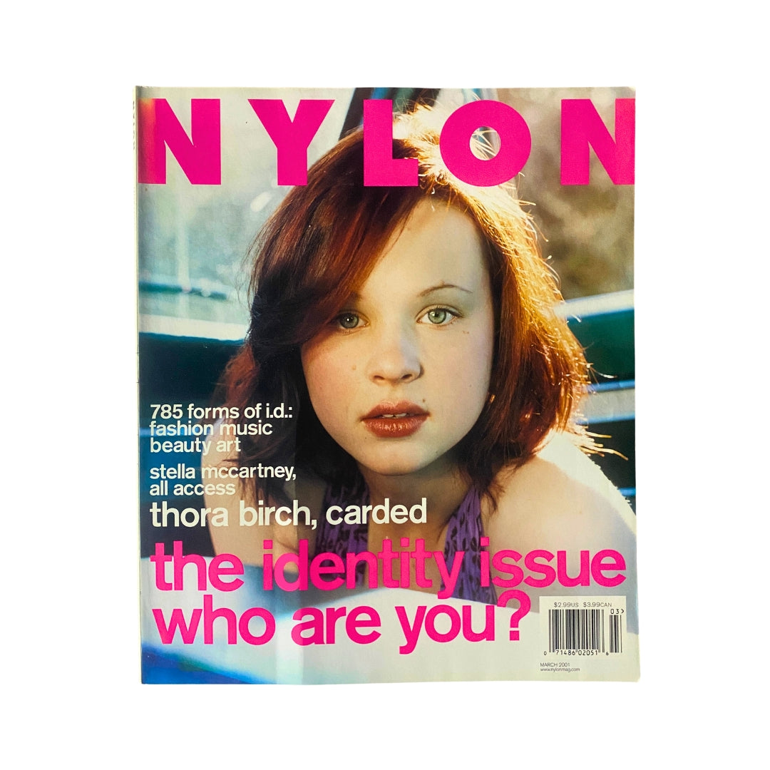 Nylon Magazine March 2001 Thora Birch Cover No Label VG