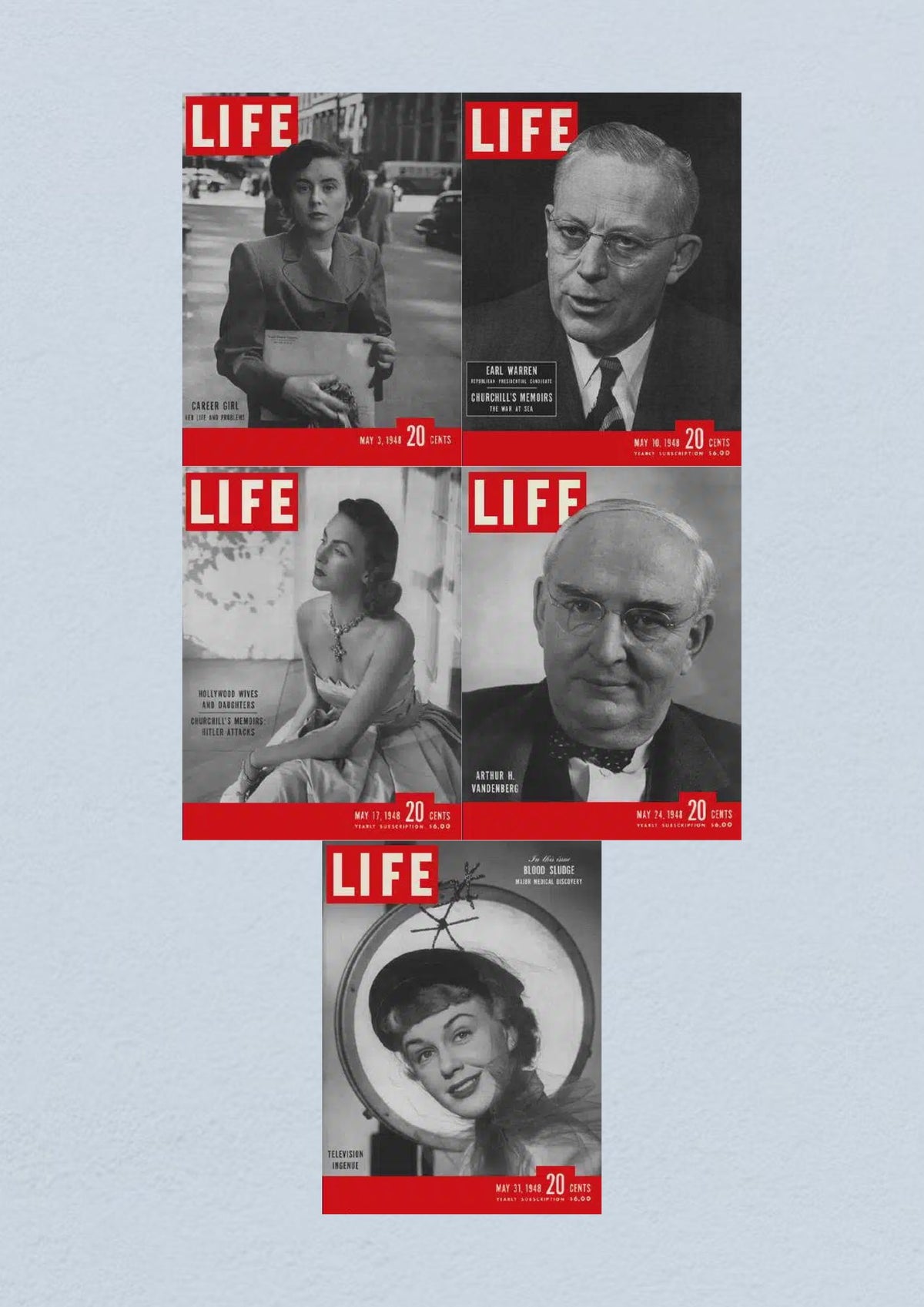 Life Magazine May 31, 1948 cover with a focus on television and popular culture, representing trends and innovations of the time.