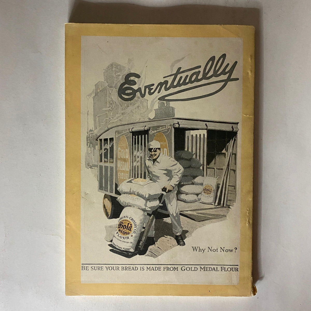 Vintage advertisement page from the June 1919 National Geographic Magazine featuring Gold Medal Flour, highlighting marketing from the early 1900s.