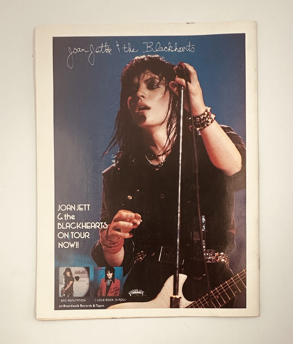 Promotional page from Circus Magazine May 31, 1982 showcasing Joan Jett and the Blackhearts, highlighting their concert tour.