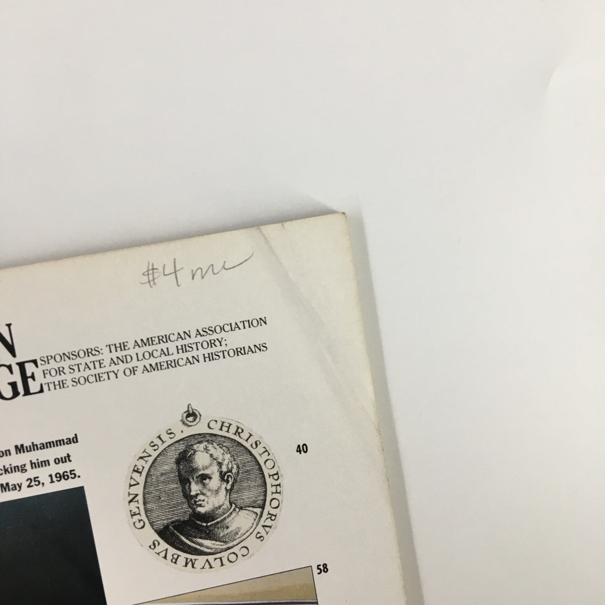 Back cover of American Heritage magazine, October 1991, featuring historical sponsors and additional content related to the issue.
