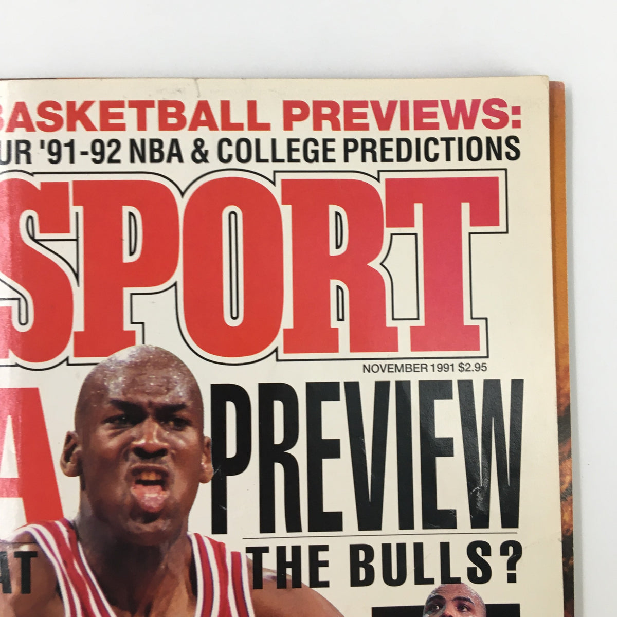 Cover of the November 1991 Sport NBA Preview Magazine featuring Michael Jordan, highlighting key basketball previews and predictions for the '91-92 NBA season.