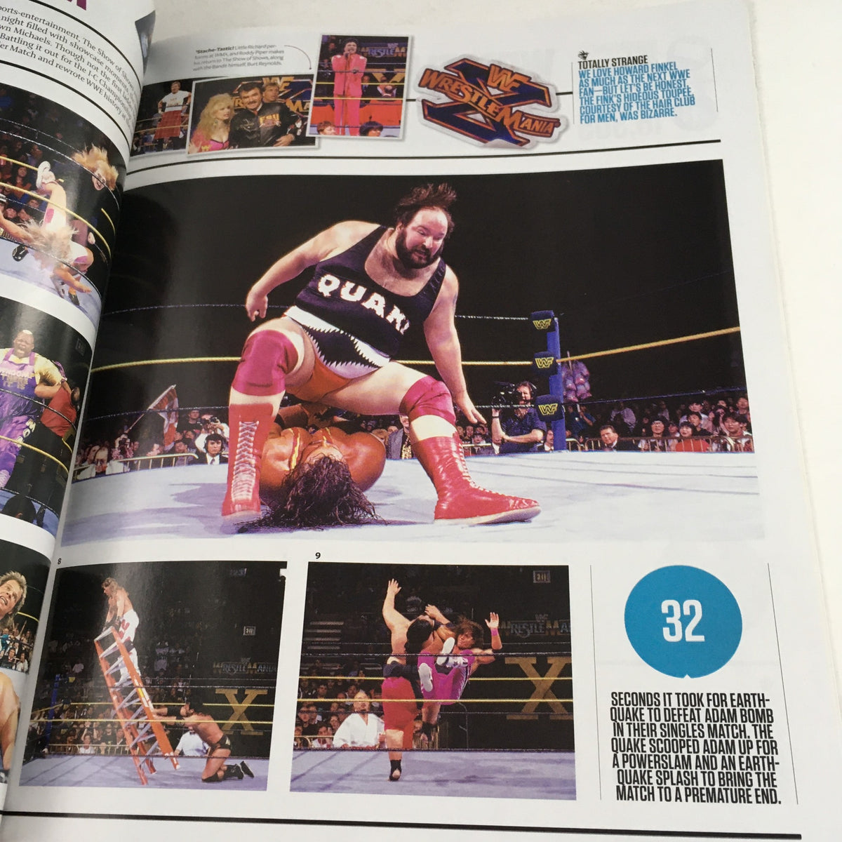 WWF Magazine 2011 Wrestle Mania XXVII featuring a wrestling match moment, illustrating the excitement of iconic wrestlers.