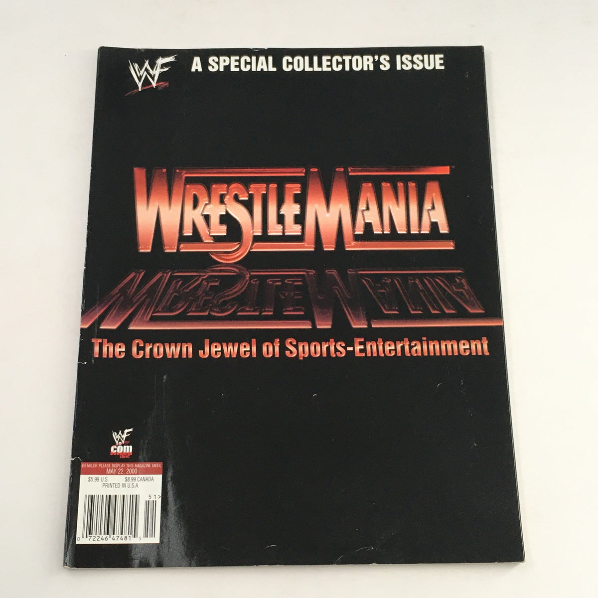 WWF Magazine 2000 Cover featuring Hulk Hogan, The Rock & Bam Bam Bigelow - Special Collector's Issue of Wrestle Mania