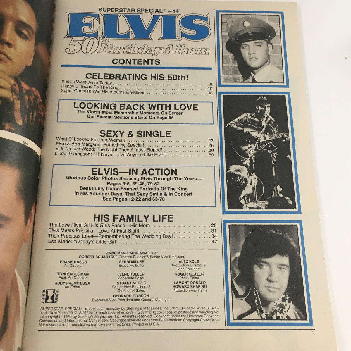 Superstar Special Magazine #14 Elvis Presley 50th Birthday Album, No Label VG