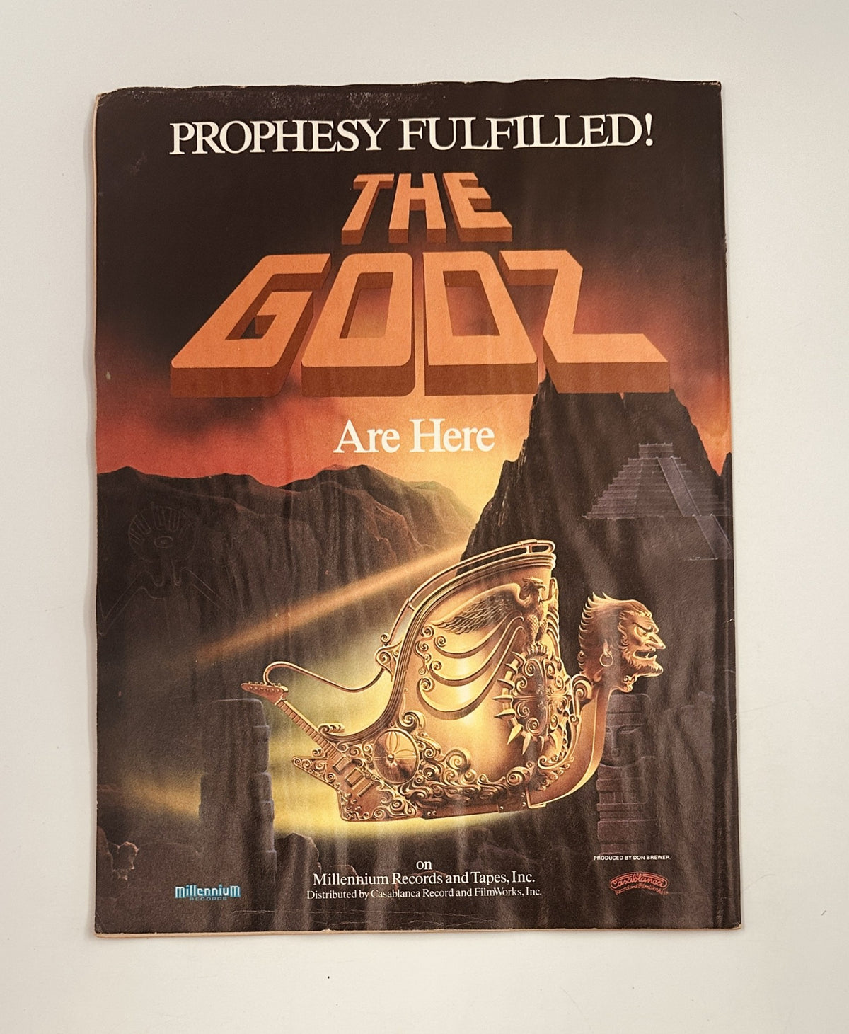 Advertisement for The Godz album with a striking visual design; published in Circus Magazine April 27, 1978.
