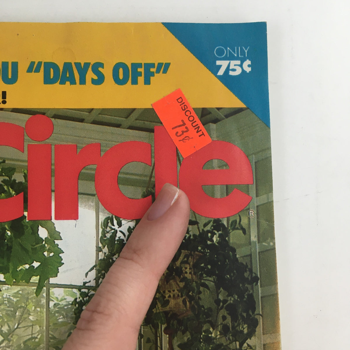 Cover of Family Circle Magazine March 27 1984, featuring a prominent discount sticker of 73 cents, highlighting fresh spring decorating ideas.