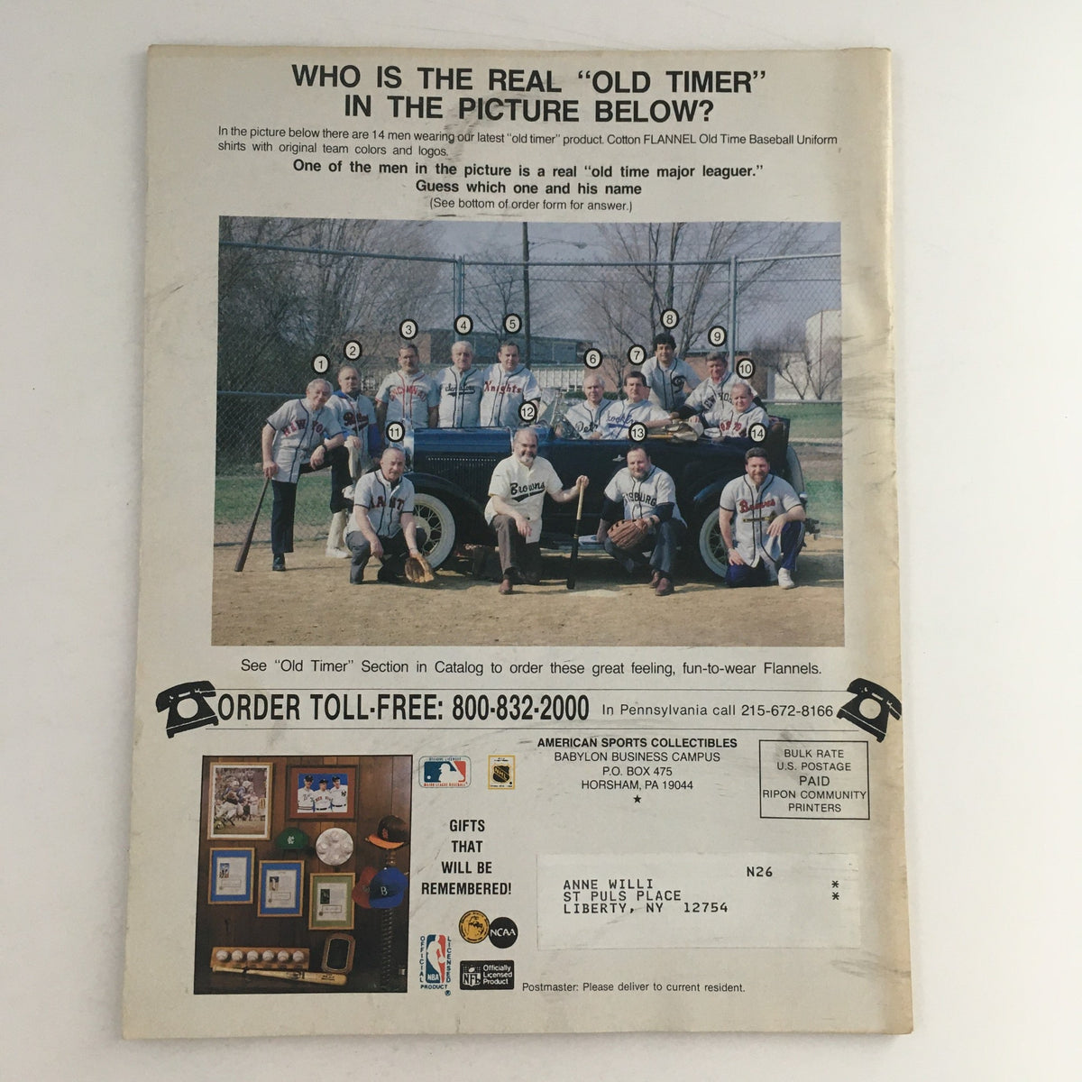 American Sports Collectibles Baseball The Pride of America Sports Catalog