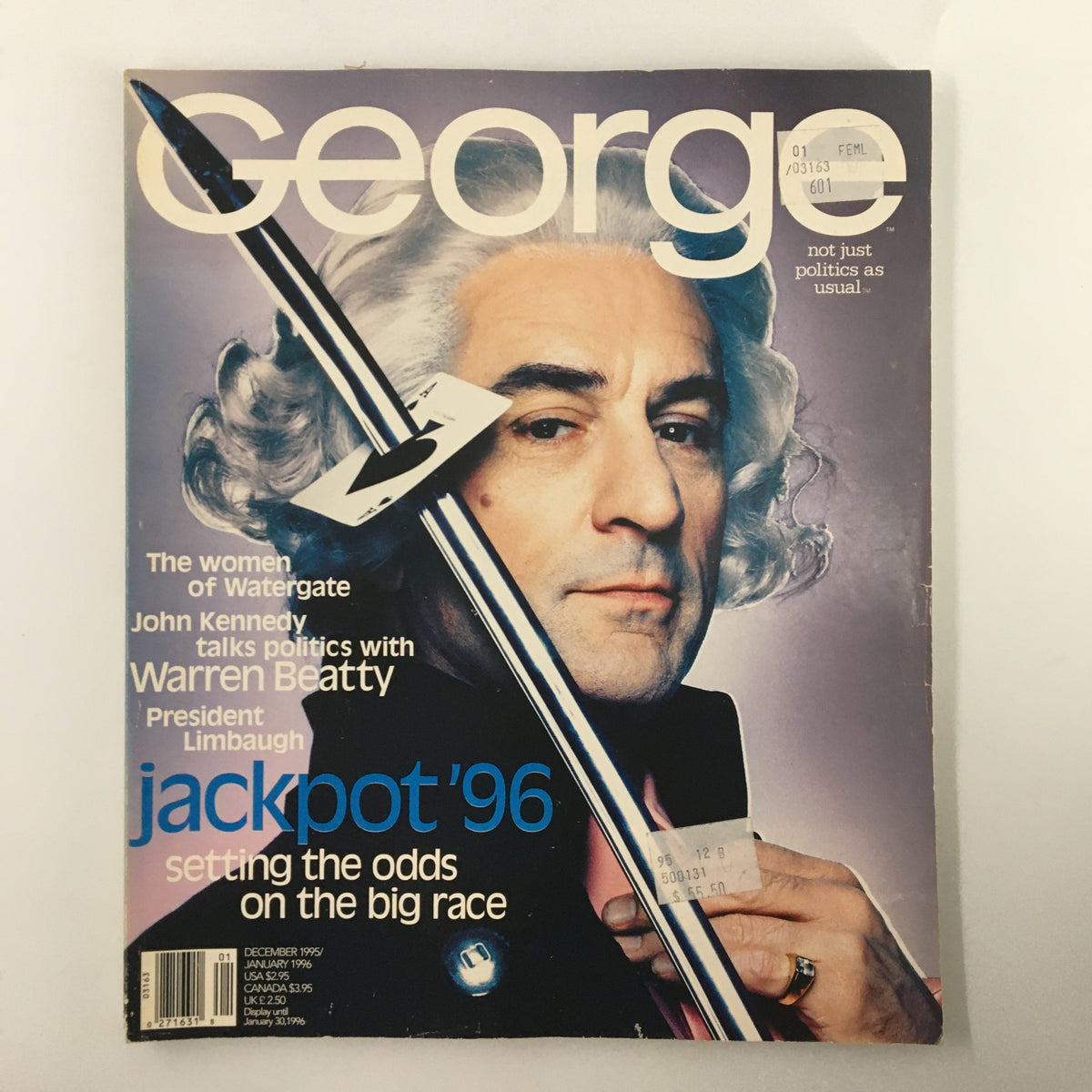 George Magazine, Jackpot 1996: Featuring Robert De Niro as Lefty Rosenthal in Casino on the cover