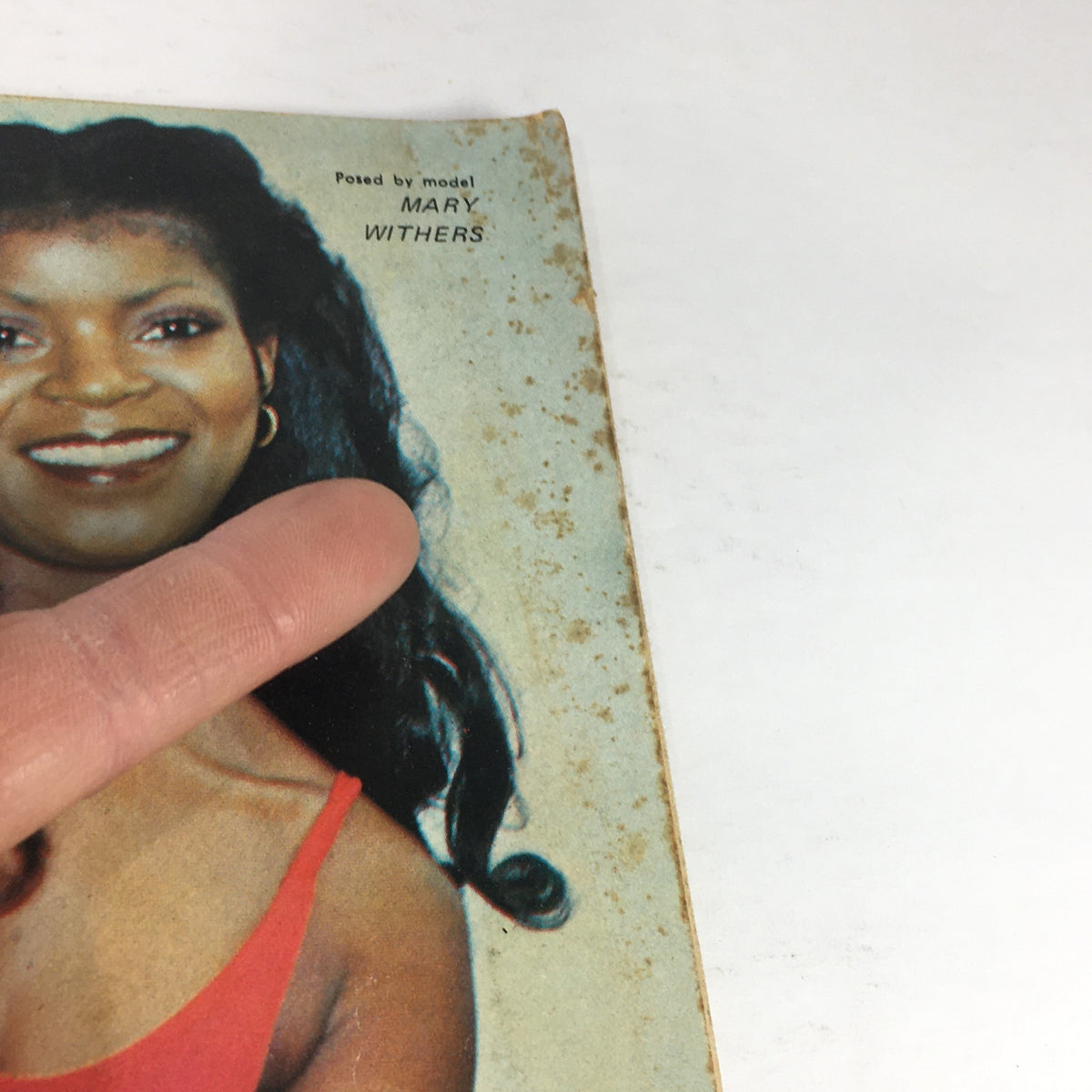 Close-up of the VTG Jive Magazine from December 1979, highlighting model Mary Withers and the magazine's nostalgic design.