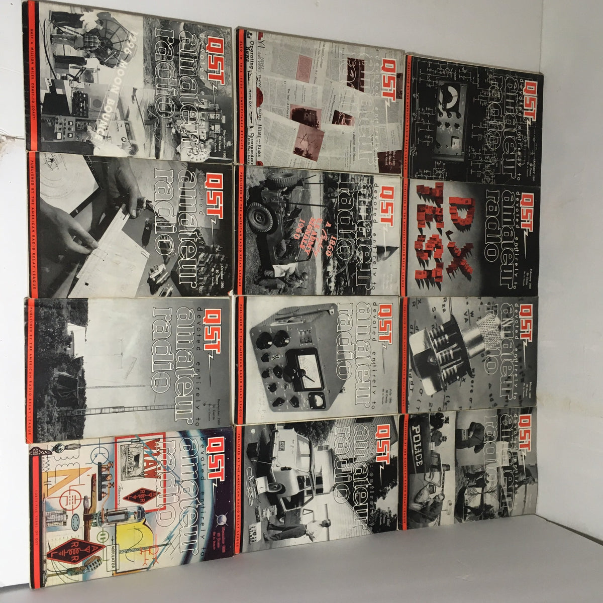 Lot of 12 Complete January to December 1960 QST Amateur Radio Volume 1-12