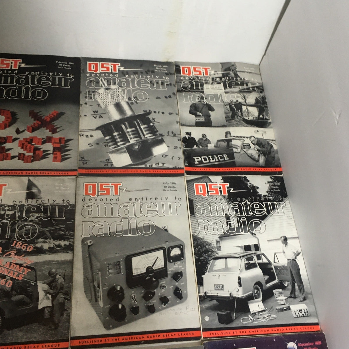Lot of 12 Complete January to December 1960 QST Amateur Radio Volume 1-12