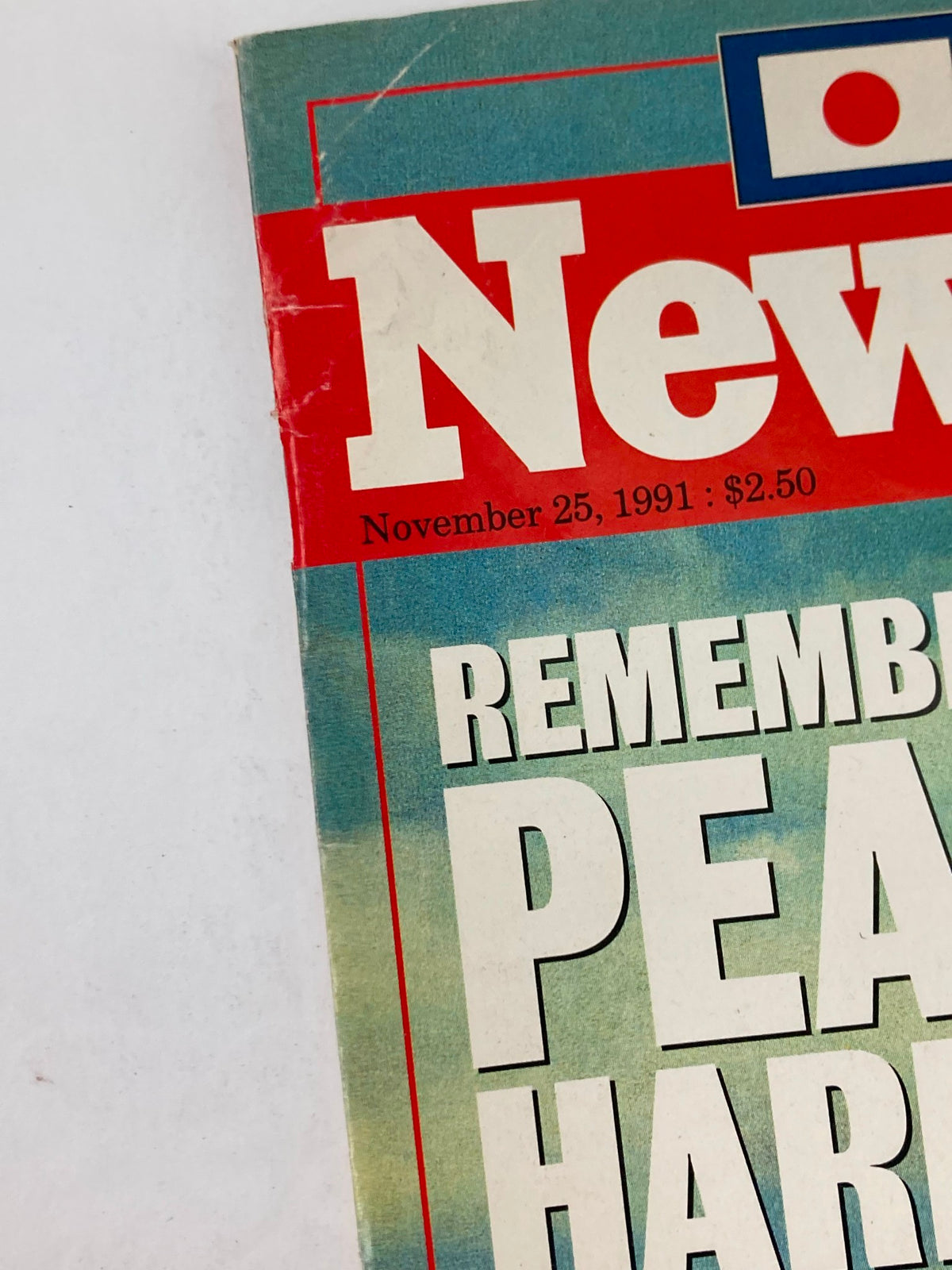 Cover of Newsweek Magazine, November 25, 1991, featuring the title 'Remembering Pearl Harbor' with date and price displayed.