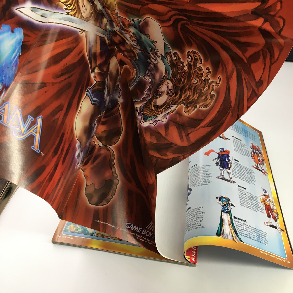 Vibrant poster included in Nintendo Power Magazine Vol 175, January 2004, featuring characters from iconic gaming franchises and showcasing the artwork.
