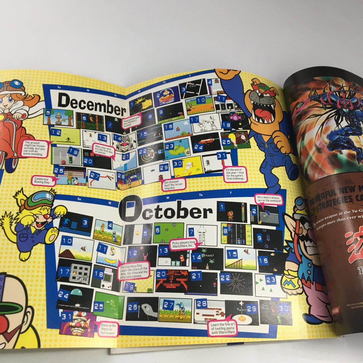 Detailed gaming calendar for October and December in Nintendo Power Magazine Vol 180, June 2004, listing significant game releases with features.