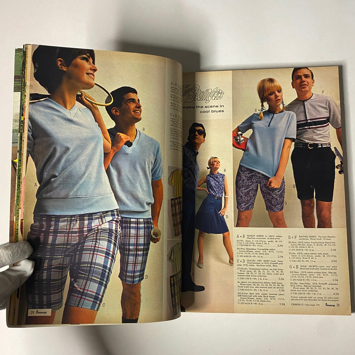 More interior pages of the 1966 JC Penneys Summer Store Catalog highlighting cool summer fashion trends with models wearing casual and sporty outfits.