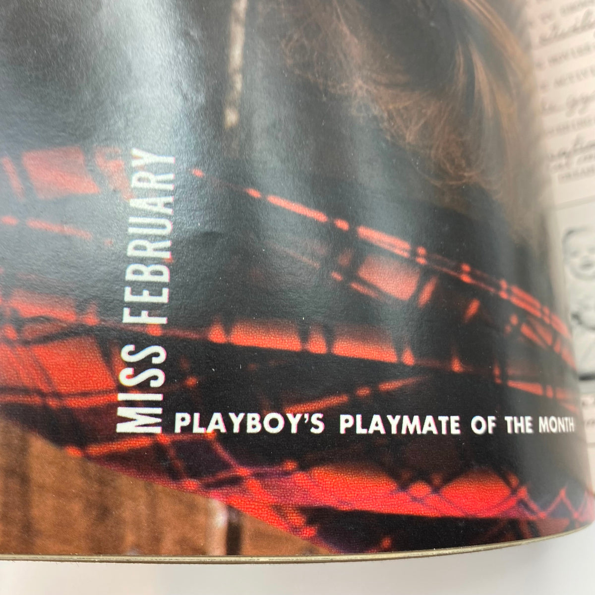 Page from Playboy Magazine February 1980 announcing Sandy Cagle as Playboy's Playmate of the Month, showcasing the magazine's vintage style and branding.