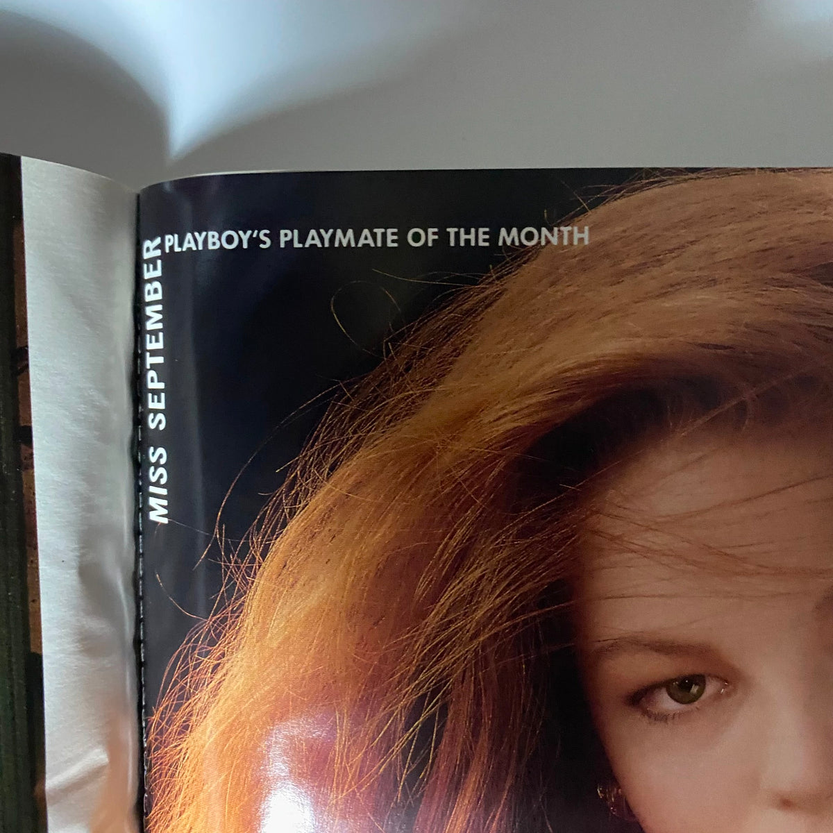 Interior page of Playboy Magazine September 1988 highlighting Miss Laura Richmond as Playboy's Playmate of the Month.