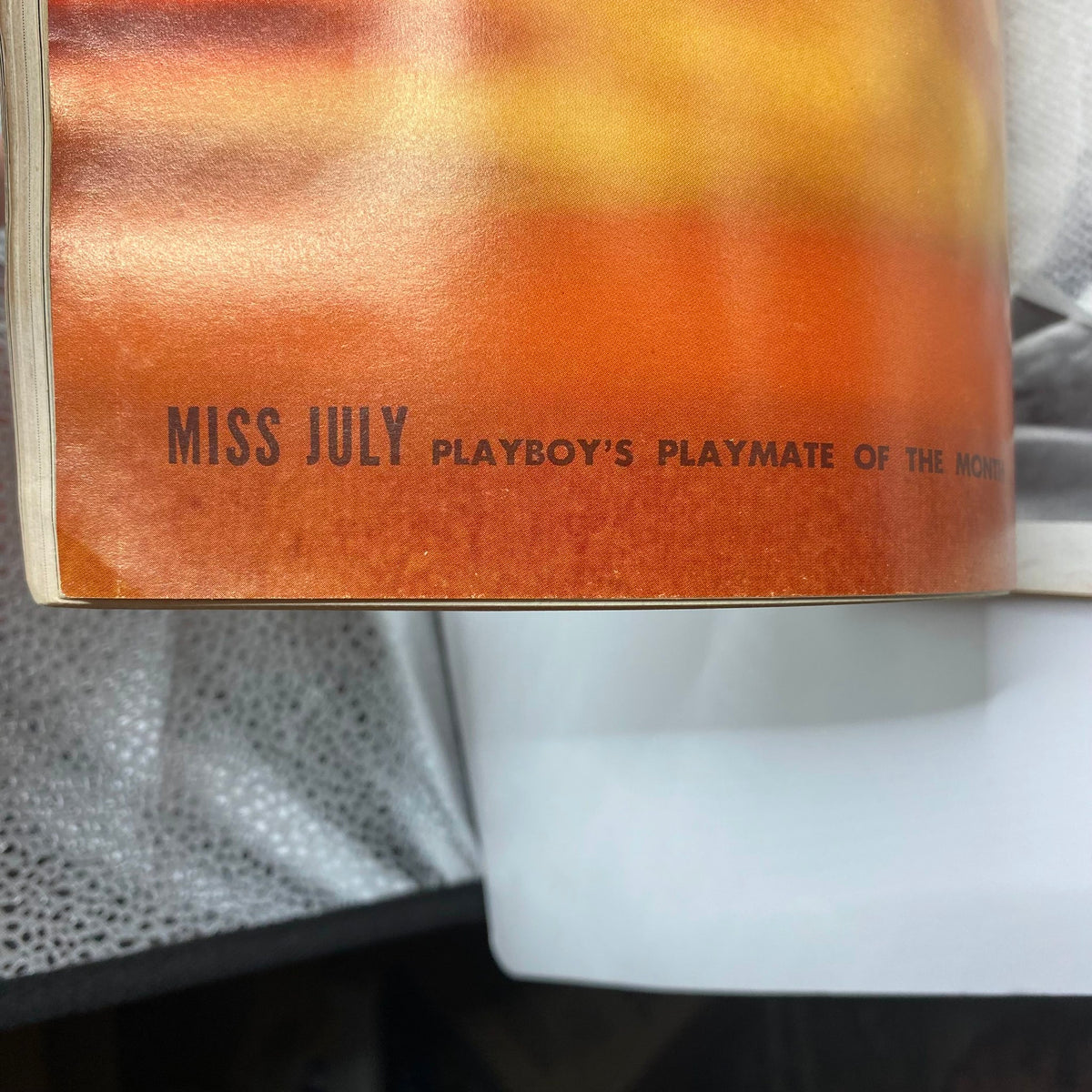 Inside page of Playboy Magazine July 1968, highlighting Miss July as Playboy's Playmate of the Month, contributing to the magazine's collectible history.