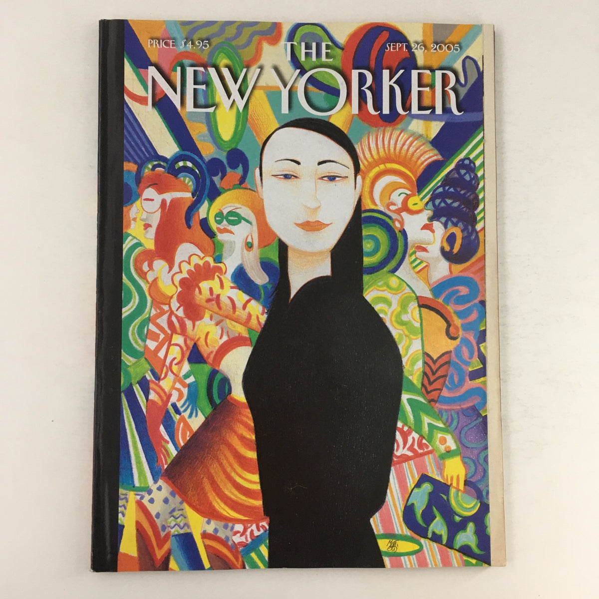 The New Yorker Magazine September 26, 2005 featuring a vibrant cover illustration by Lorenzo Mattotti, showcasing themes of reconstruction with colorful figures and unique art style.
