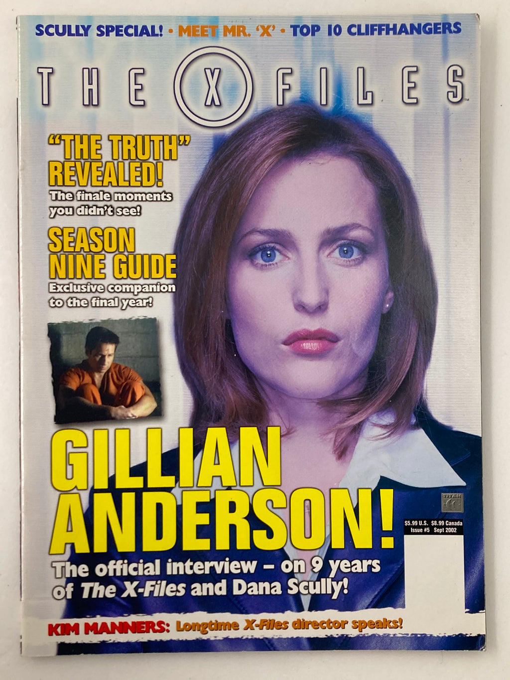 X File Magazine X-Files Magazine Sept 2002 Gillian Anderson