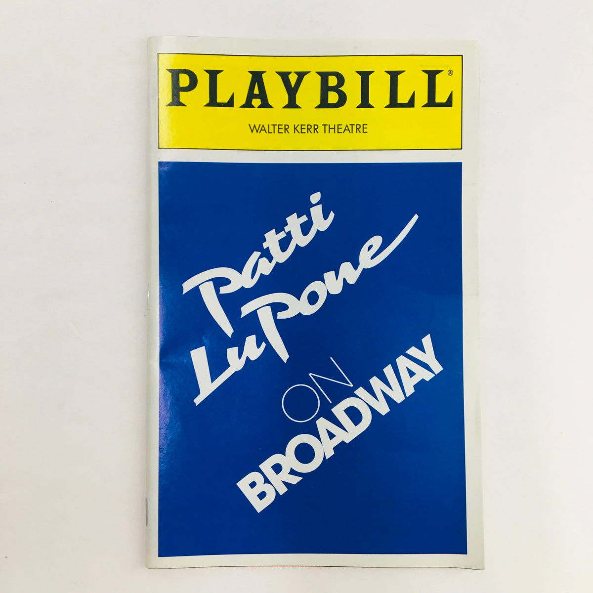 1995 Playbill Patti Lu Pone On Broadway by Scott Wittman at Walter Kerr Theatre