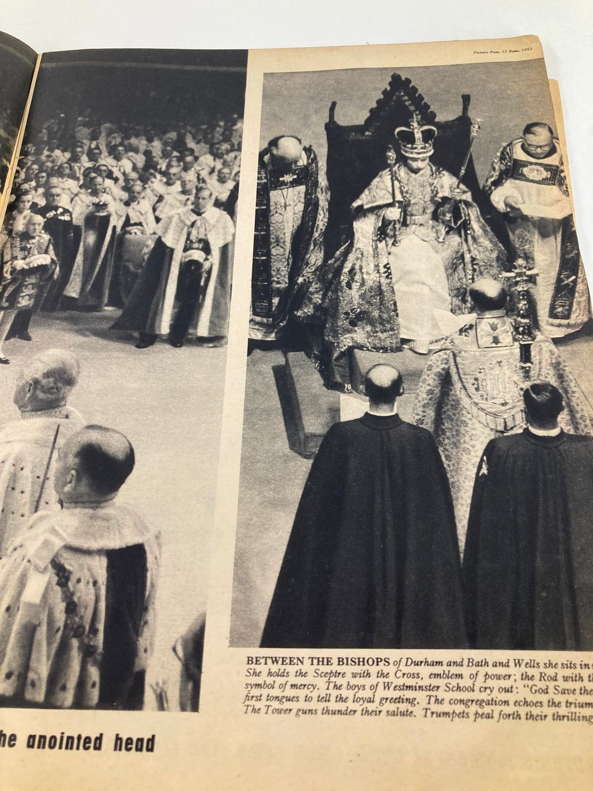 Vintage Picture Post Magazine June 13 1953 Vol 59 #11 Queen Elizabeth II No Label