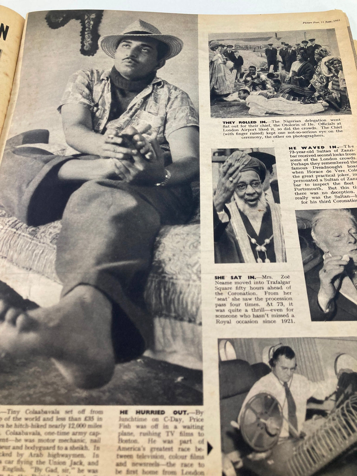 Vintage Picture Post Magazine June 13 1953 Vol 59 #11 Queen Elizabeth II No Label