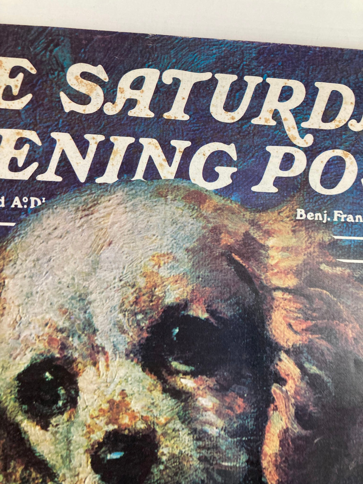 Cover image of The Saturday Evening Post March 1975, Vol 248 #11, featuring artistic illustration related to 'The Dog Man's Marvelous Shadow'.