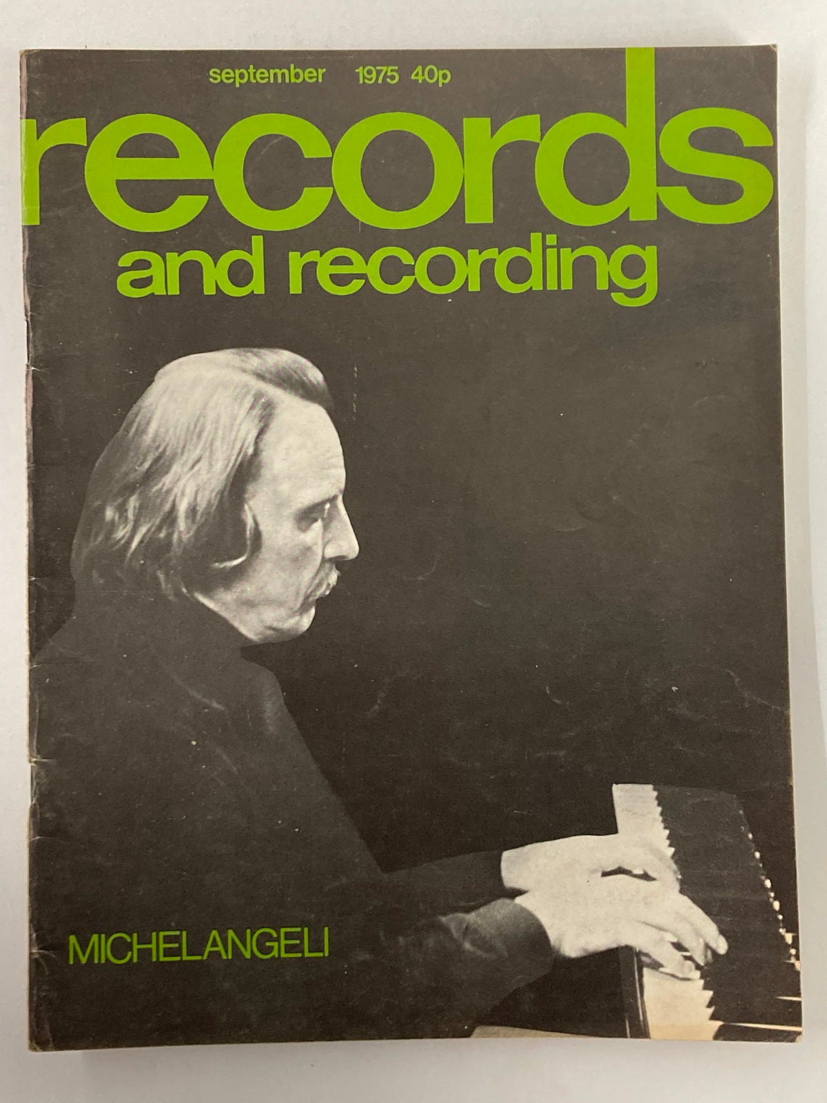 Vintage Records & Recordings Magazine September 1975 Michelangeli No Label