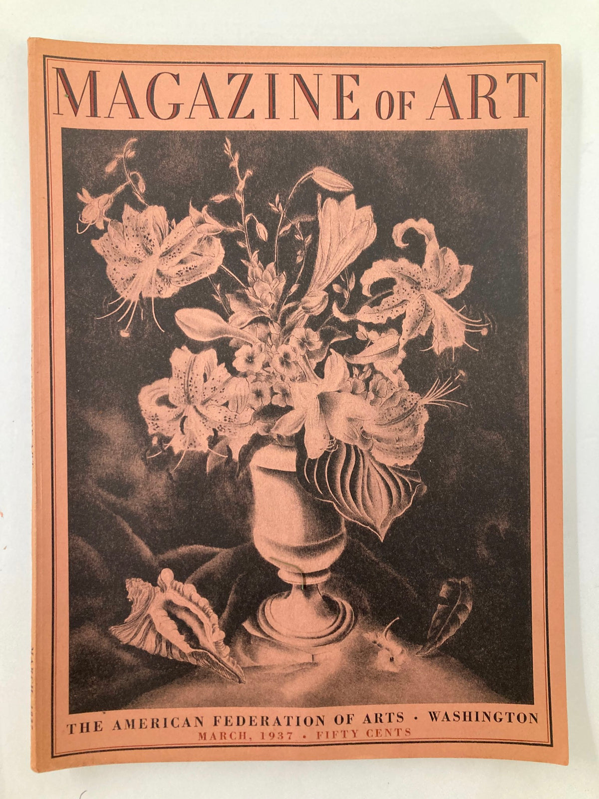 Vintage Magazine of Art March 1937 Vol 30 #3 Minetta Good Victorian Life No Label