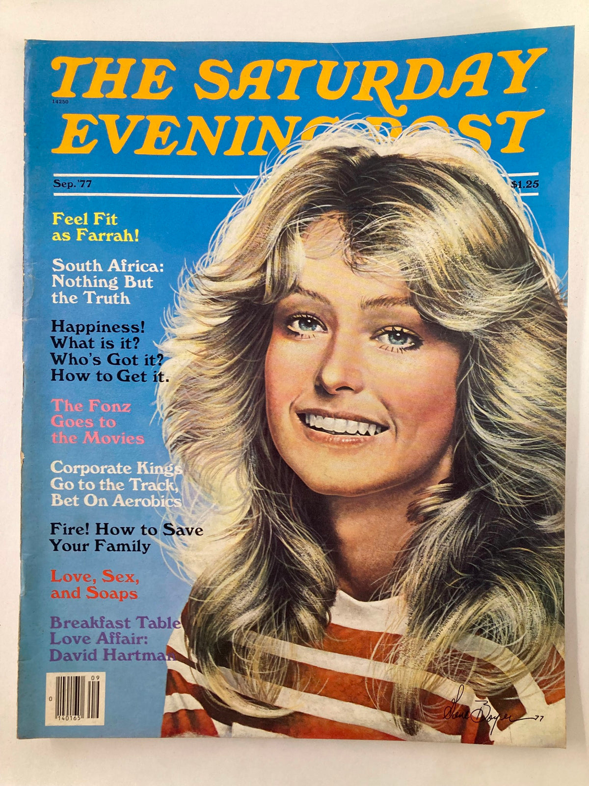 The Saturday Evening Post September 1977 Fit as Farrah Fawcett No Label
