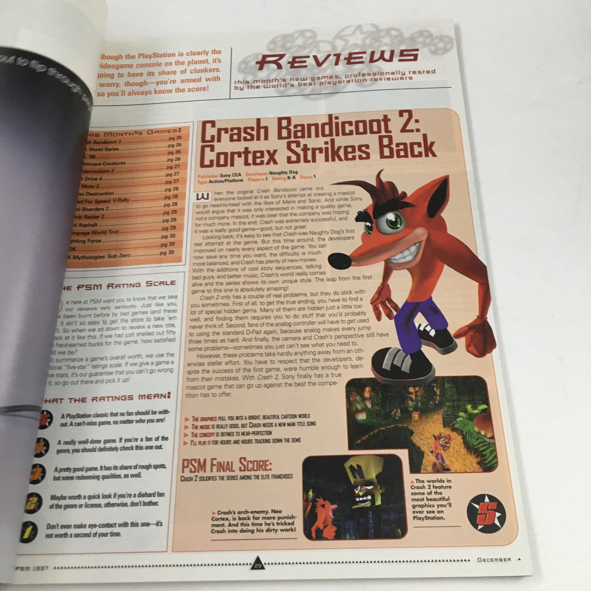 PlayStation Magazine December 1997 #4 Tomb Raider 2 In-Depth Strategy Guide