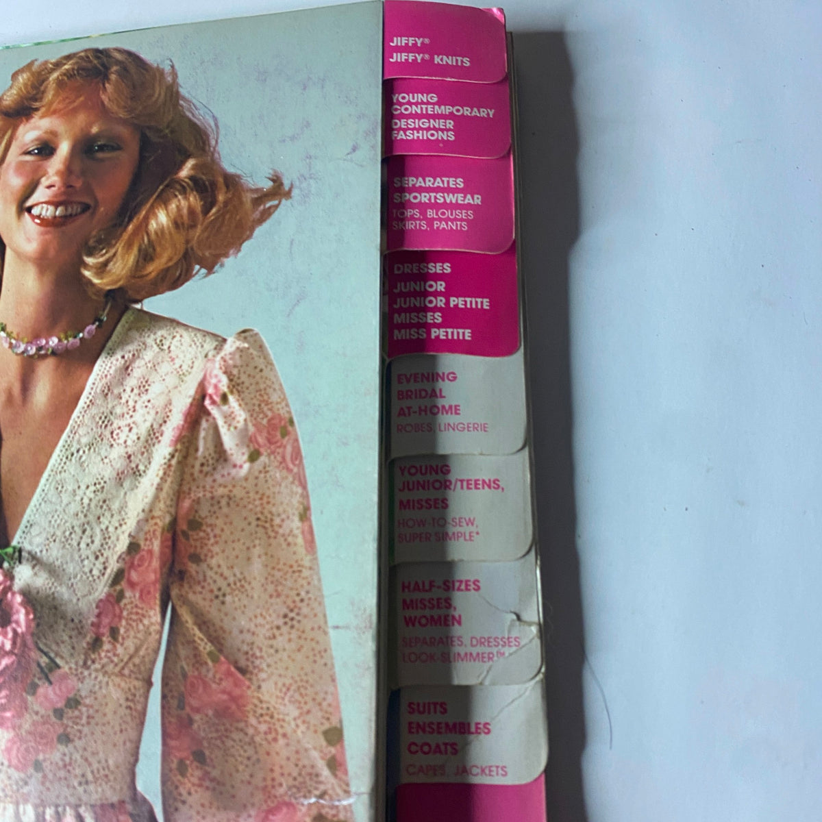 1975 June Simplicity Catalog Sewing Pattern page close-up featuring sewing patterns for separates and sportswear, emphasizing easy-to-make styles popular in the 70s.