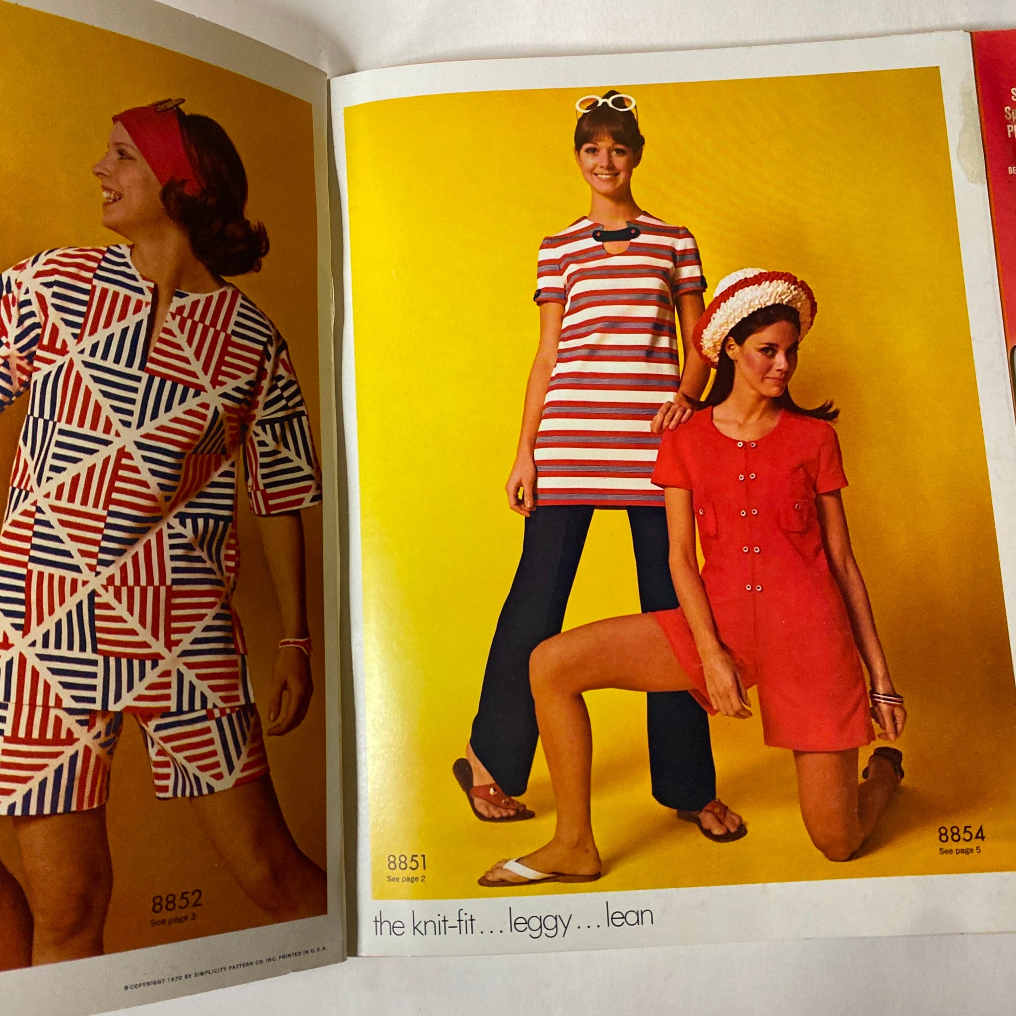 夏ページ Simplicity 1970 Summer Catalog Vintage Magazine