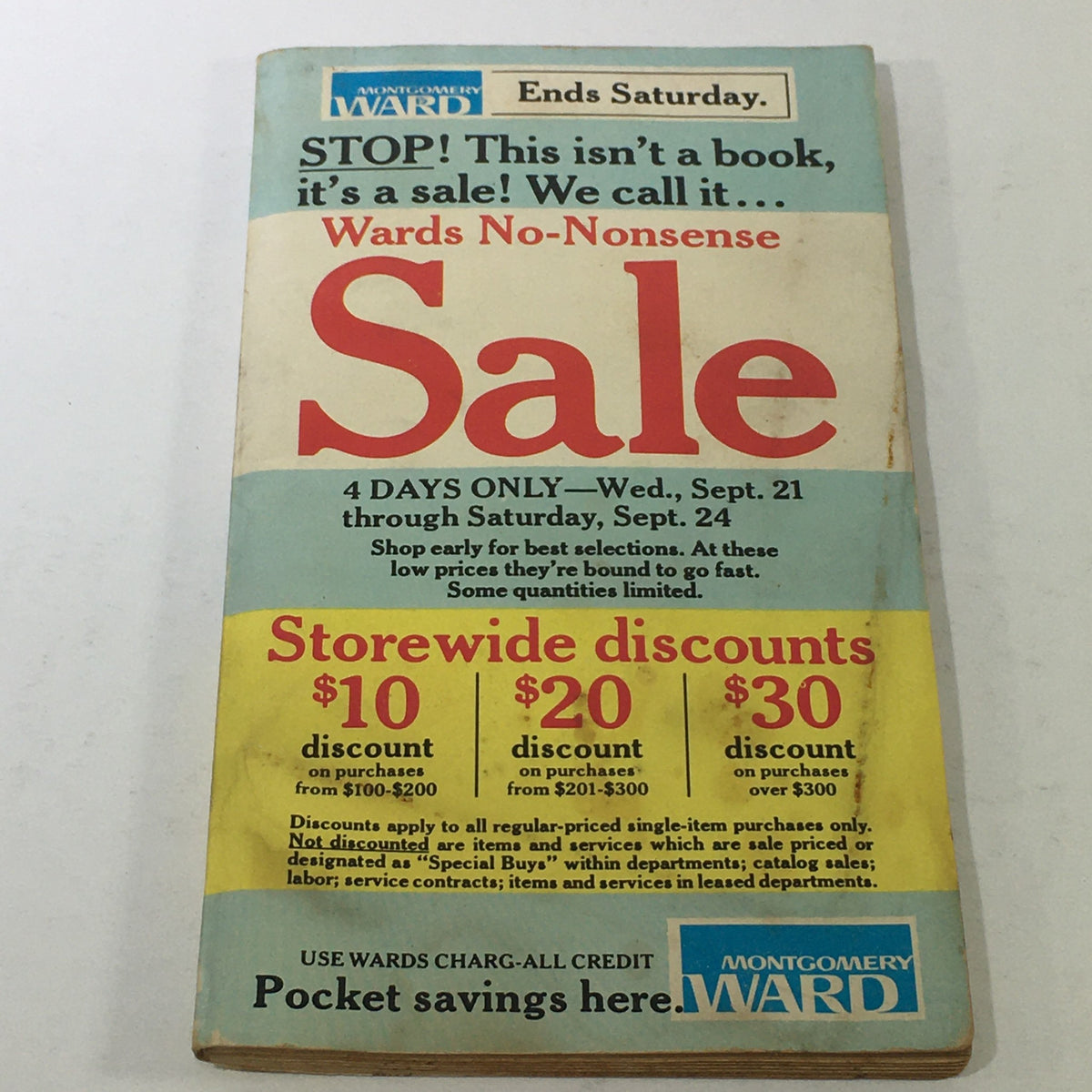 Vintage Rare Montgomery Ward Catalog and Buyers Guide