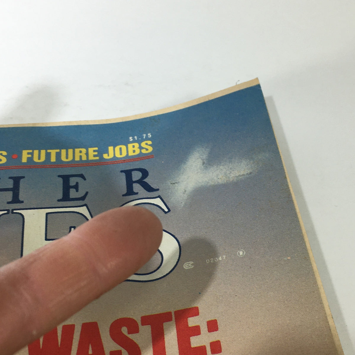 Detail of the Mother Jones magazine cover from July 1981, highlighting the prominent text 'Mother Jones' with a price tag of $1.75, emphasizing its historical significance in environmental journalism.