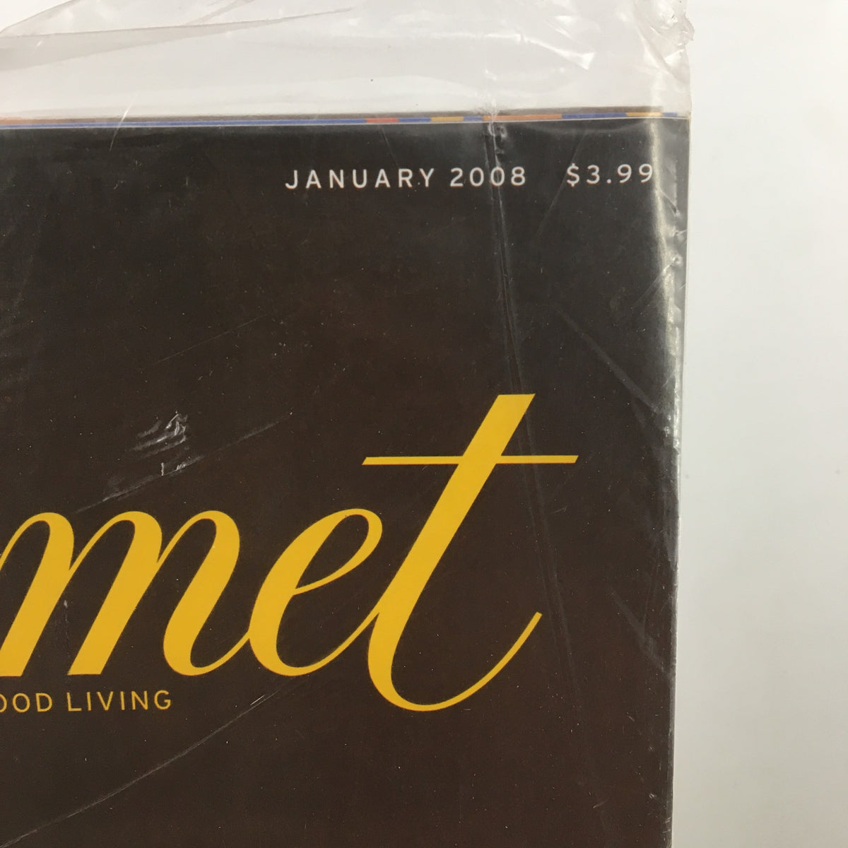Cover of Gourmet Magazine January 2008 featuring a bold title with the date and price, highlighting Ann Patchett's Love Letter to Nashville, a collectible vintage issue celebrating culinary culture.