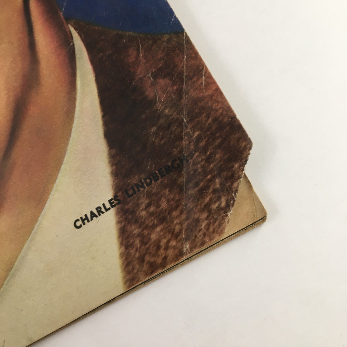 Close-up of the Look Magazine April 11 1939 cover highlighting the name Charles Lindbergh, a prominent figure in aviation history.