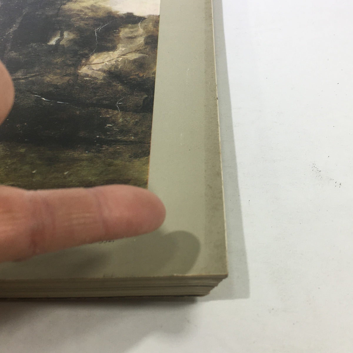 Side view of The Connoisseur Magazine from March 1962, showing the binding details and condition of the vintage publication focused on Camille Corot.