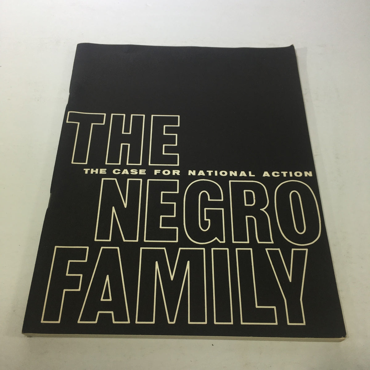 Cover of the vintage magazine 'VTG The Case For National Action: March 1965 - The Negro American Revolution', featuring bold text reading 'THE NEGRO FAMILY' and a simple black background.