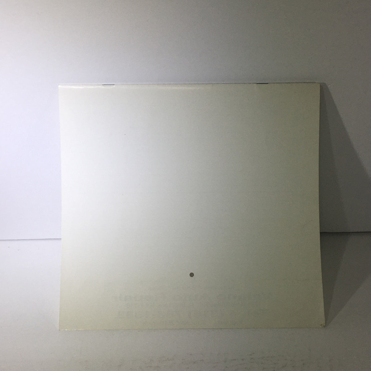 Back view of the Vintage 1999 Great American Cars Vaiano Auto Repair Calendar, showing a plain surface without any illustrations or text.
