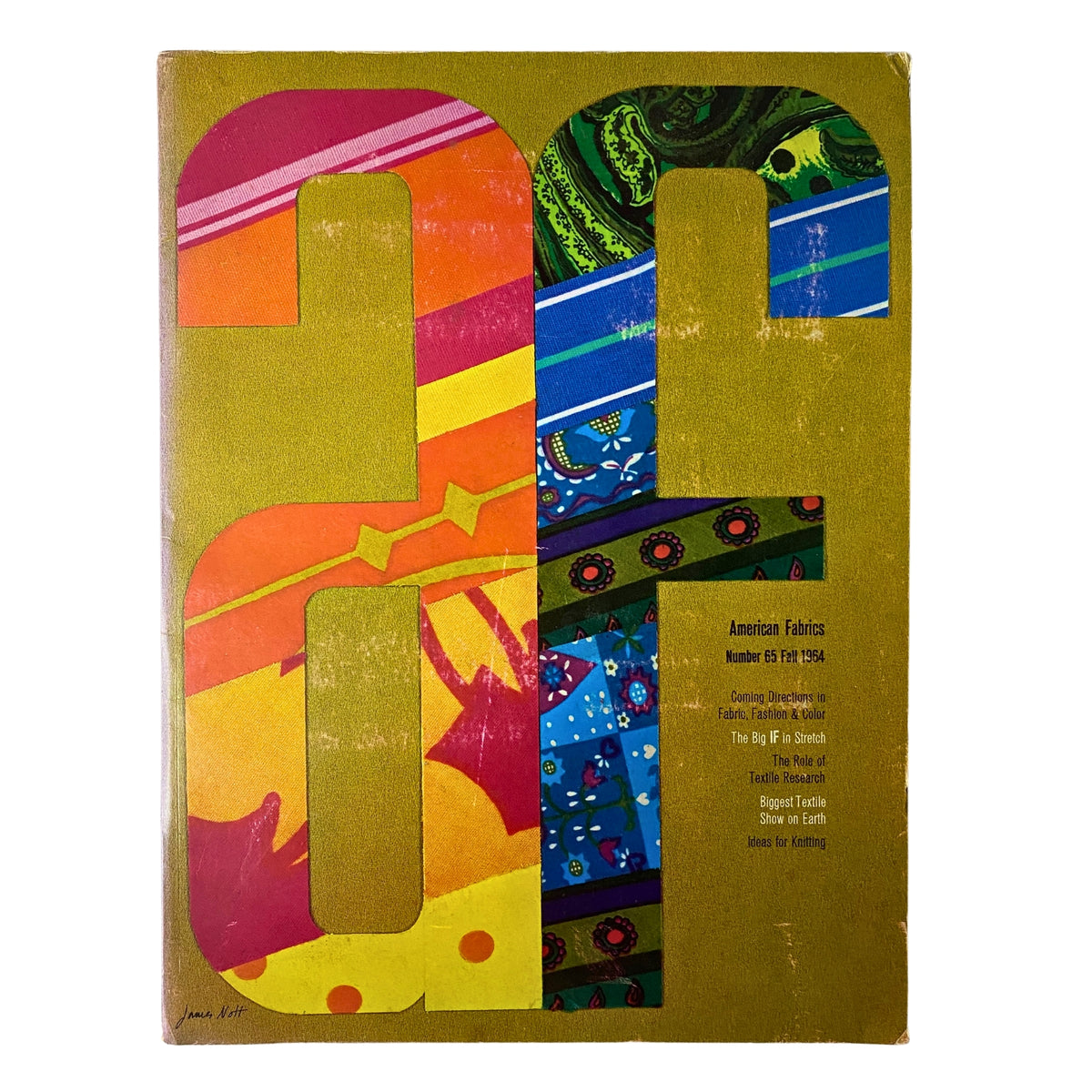 1964 American Fabrics No. 65 Fall Catalog | Textile Samples Fashion Design Rare