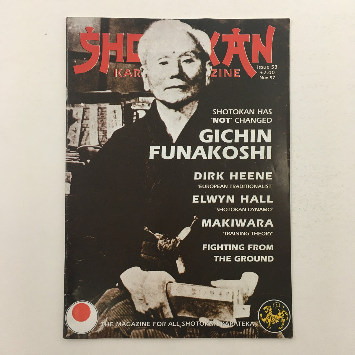Shotokan Karate Magazine November 1997 #53 Master Gichin Funakoshi, No Label